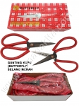 GUNTING KUPU (BUTTERFLY） SELANG MERAH  (INDUSTRY SCISSORS)